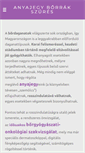 Mobile Screenshot of anyajegy-borrak-szures.hu